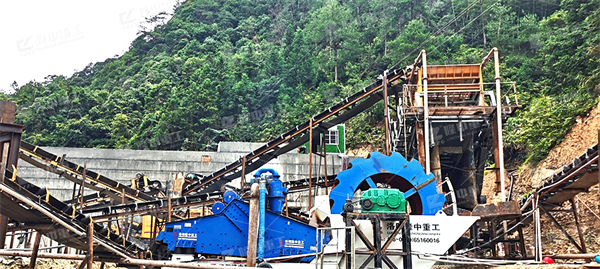 水洗砂生產(chǎn)線方案配置，要求兩月加工六萬噸石料，石子沙子都要
